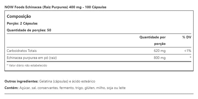 Echinacea Root 400mg 100 cáps