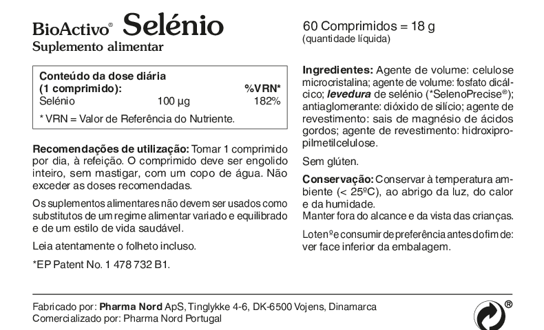 BioActivo Selénio 60 comp.