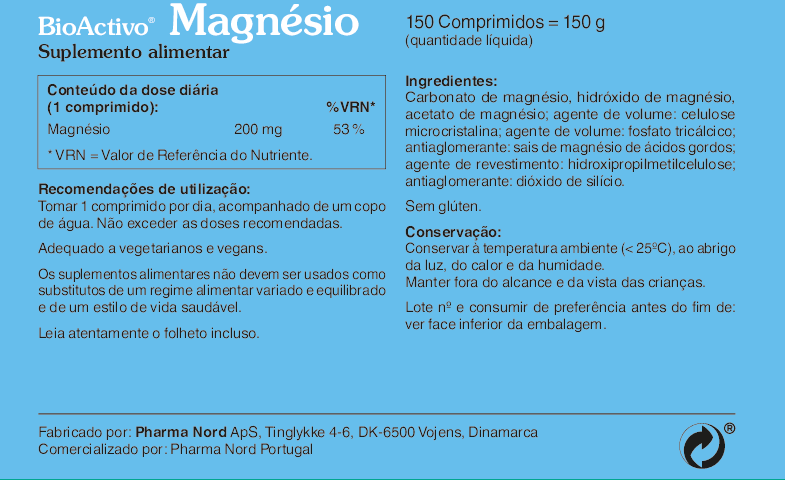 BioActivo Magnésio 150 comp.
