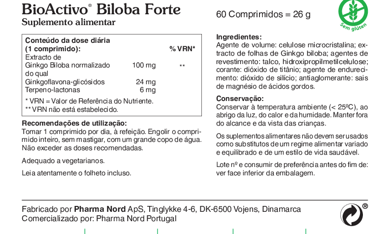 BioActivo Biloba Forte 60 comp.