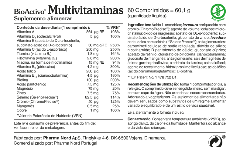 BioActivo Melatonina 60 comp.