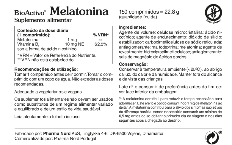 BioActivo Melatonina 150 comp.