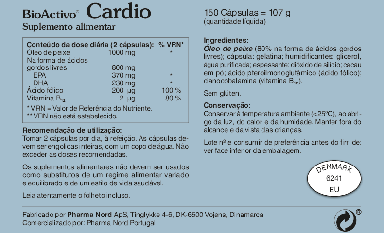 BioActivo Cardio 150 cáps.