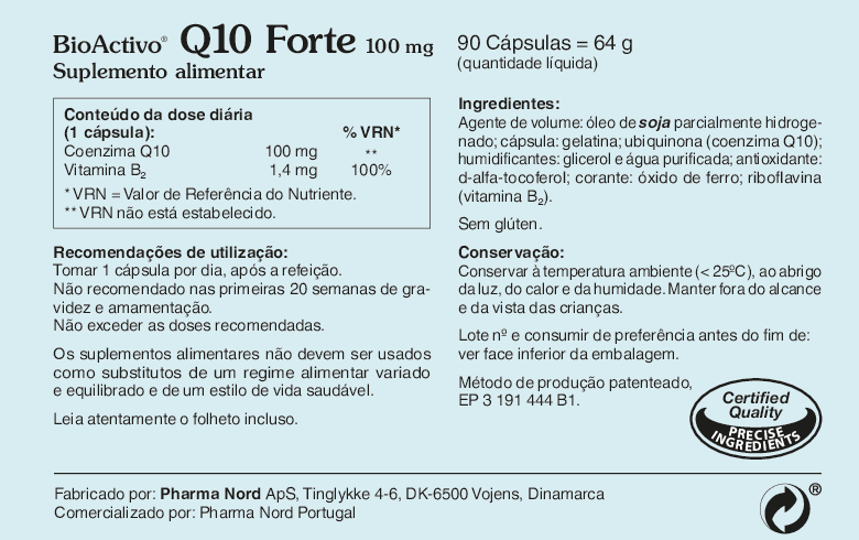 BioActivo Q10 Forte 90 Cáps
