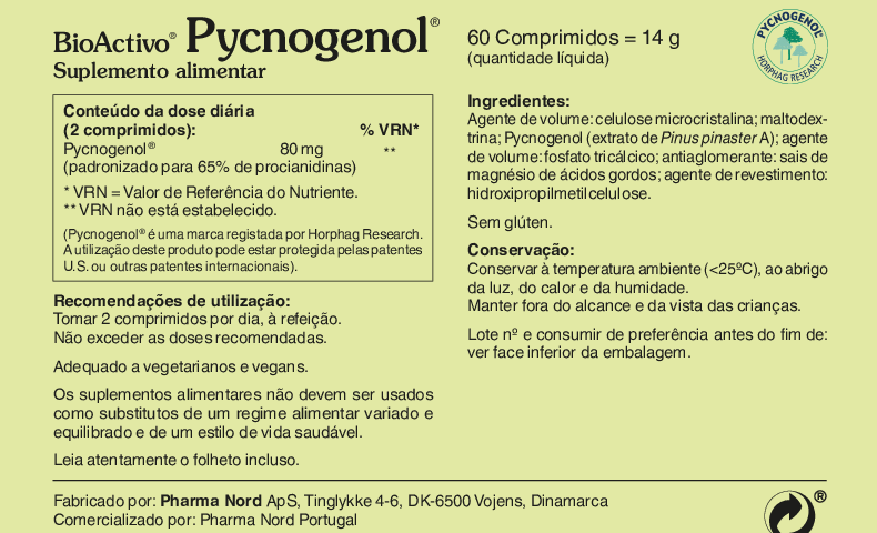 BioActivo Pycnogenol 60 comp.