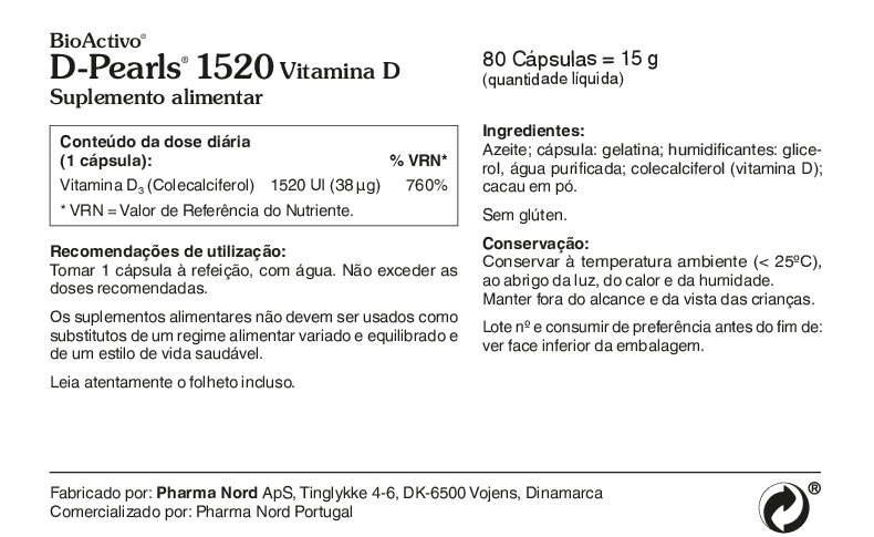 BioActivo D-Pearls Vita D 80 cáps.